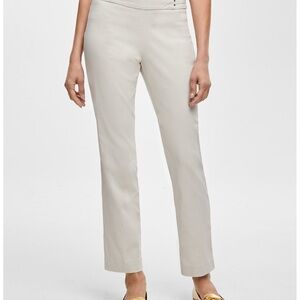 JM Collection Tan Straight Leg Tailored Trousers NWT